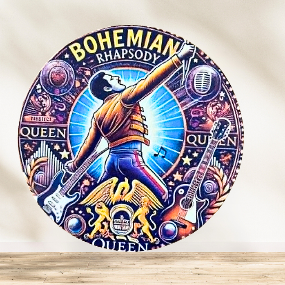 Dessous verre Queen  🎤👑 Is this the real life? Is this just fantasy ? 👑🎤  Offrez à votre table une dose de rock légendair