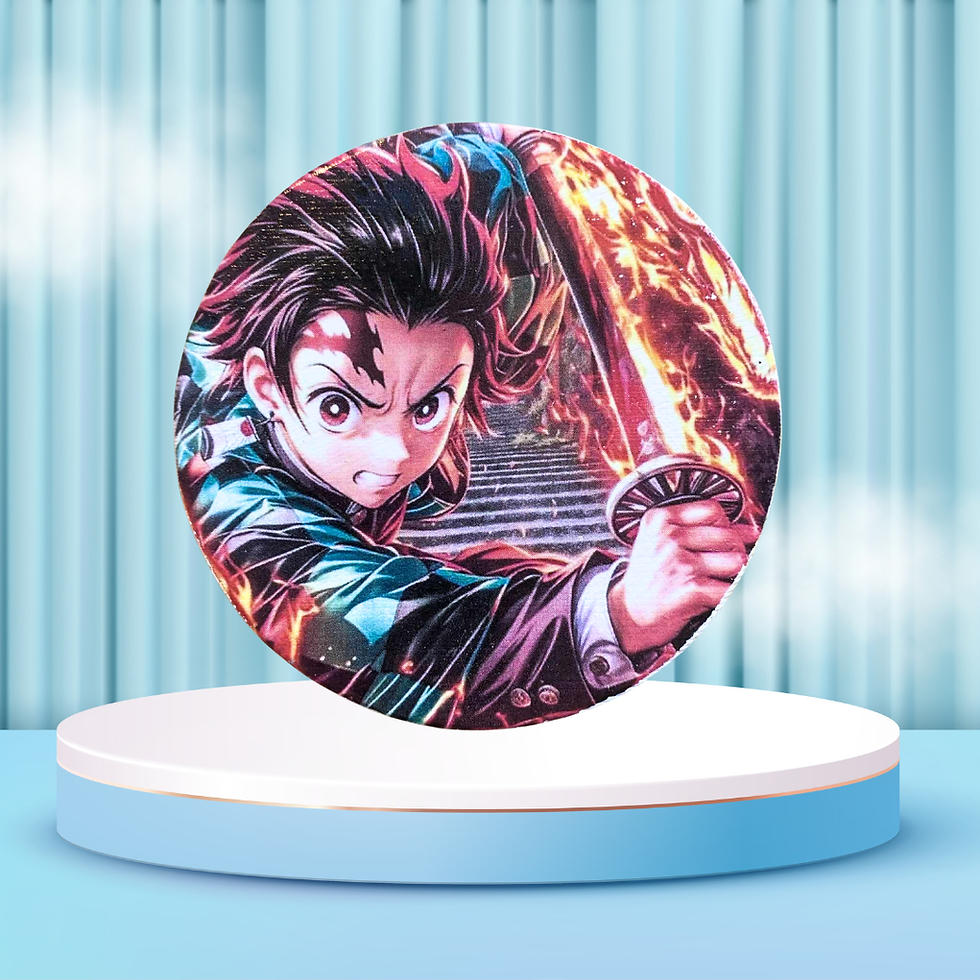 Dessous de verre Demon Slayer - Tanjiro  🔥 Fans de Demon Slayer, préparez-vous à dégainer votre… verre ! 🔥 Voici le dessous