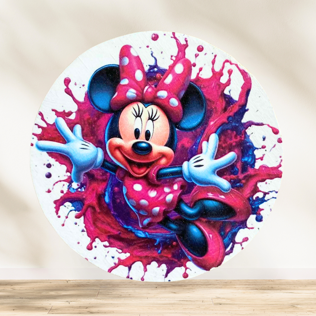 Dessous verre Minnie Attention… explosion de bonne humeur sur votre table 💥🎀 Avec cette Minnie pleine d’énergie, impossib