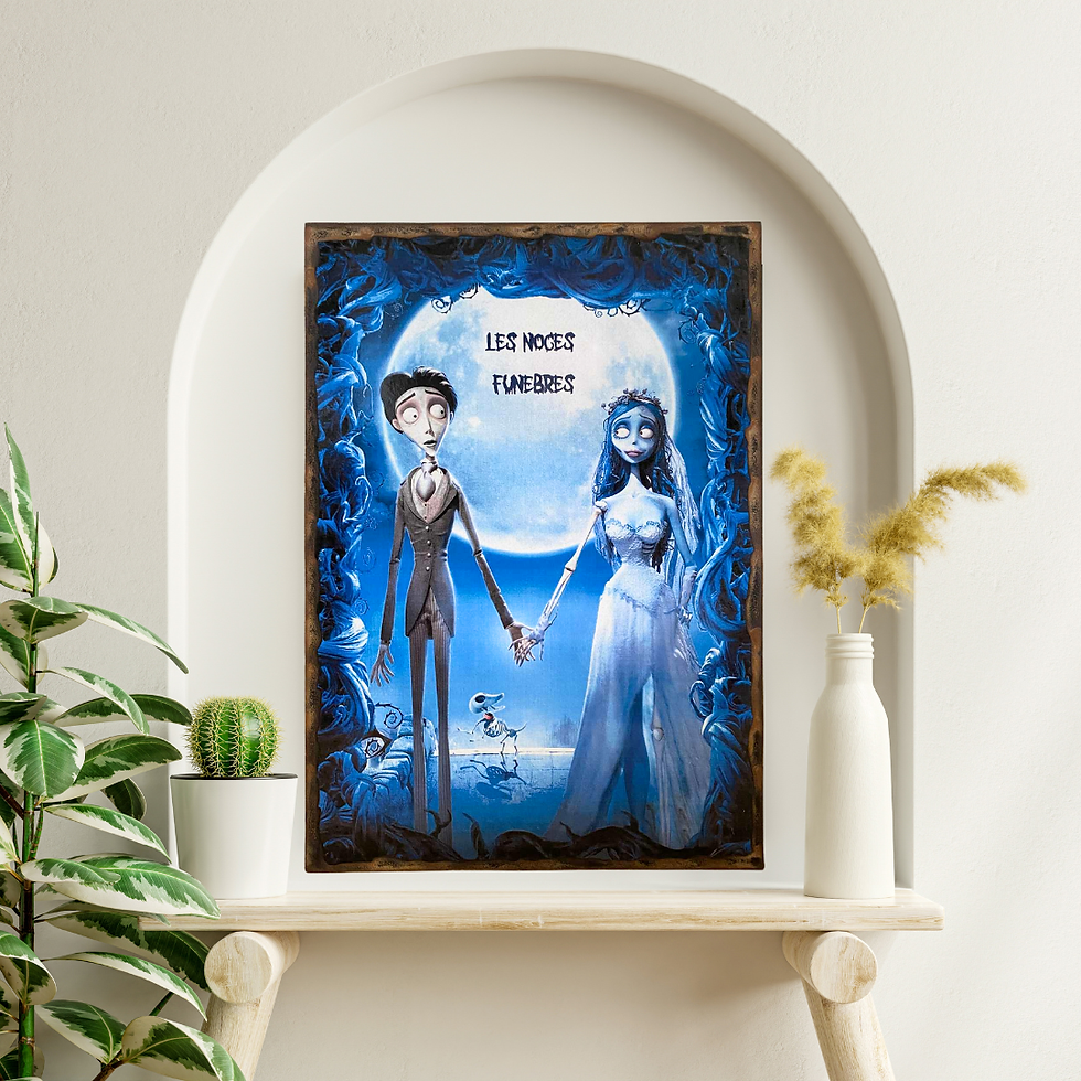 Miniature : Tableau Les noces funèbres  💍 Parce que même la mort n’arrête pas le grand amour… voici Les Noces Funèbres version tableau !