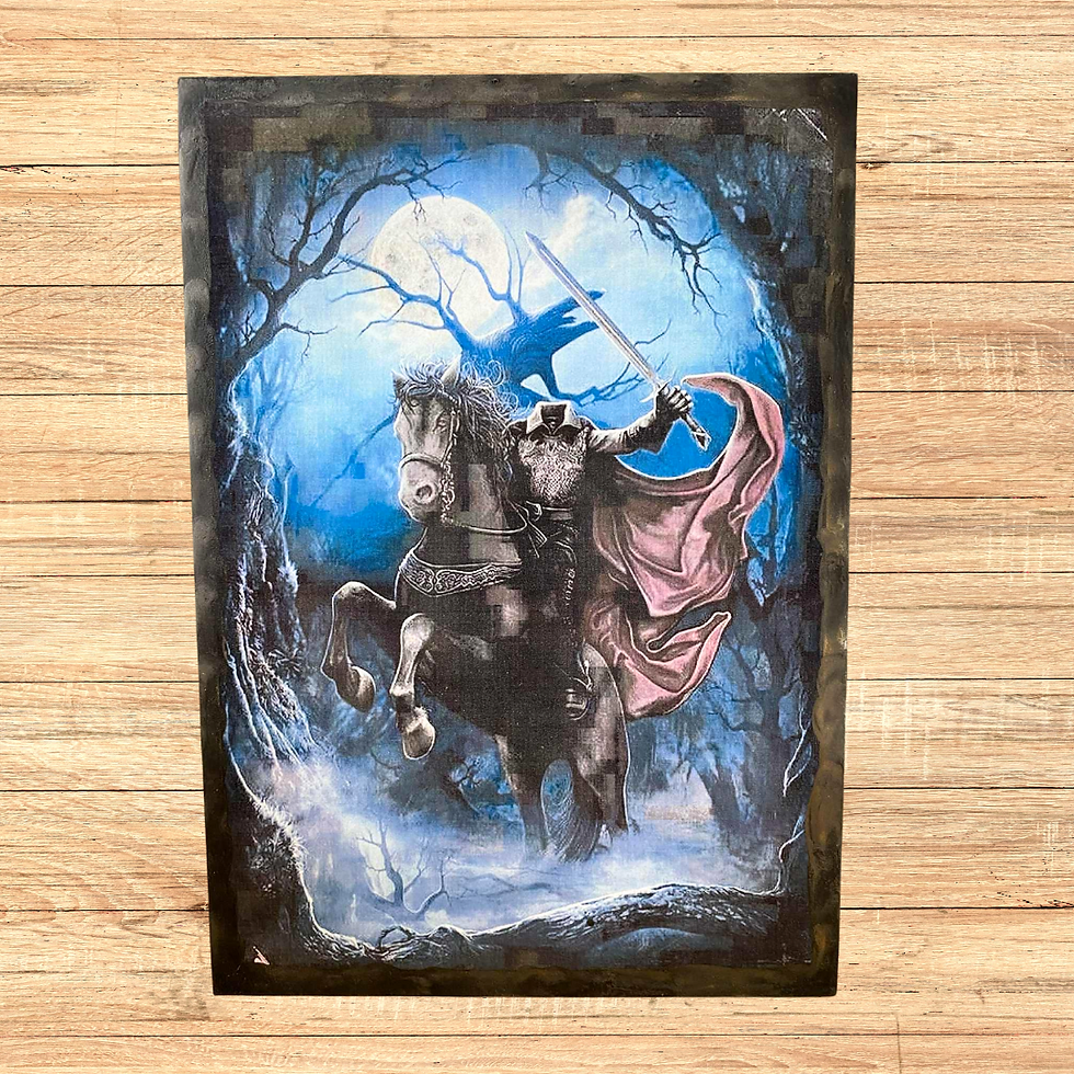 Miniature : 🌕💀 Quand la nuit tombe et que la brume s’élève… il revient. Le légendaire cavalier sans tête fend les ténèbres sur son dest