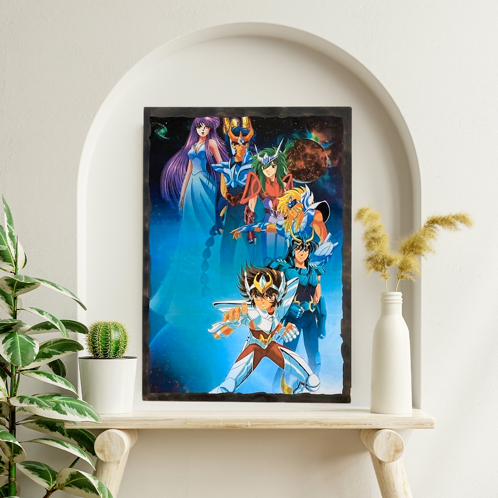 Miniature : Tableau les chevaliers du zodiaque - Saint Seiya  ⚡ Les Chevaliers du Zodiaque veillent sur votre déco ! ⚡  Plongez dans l’un