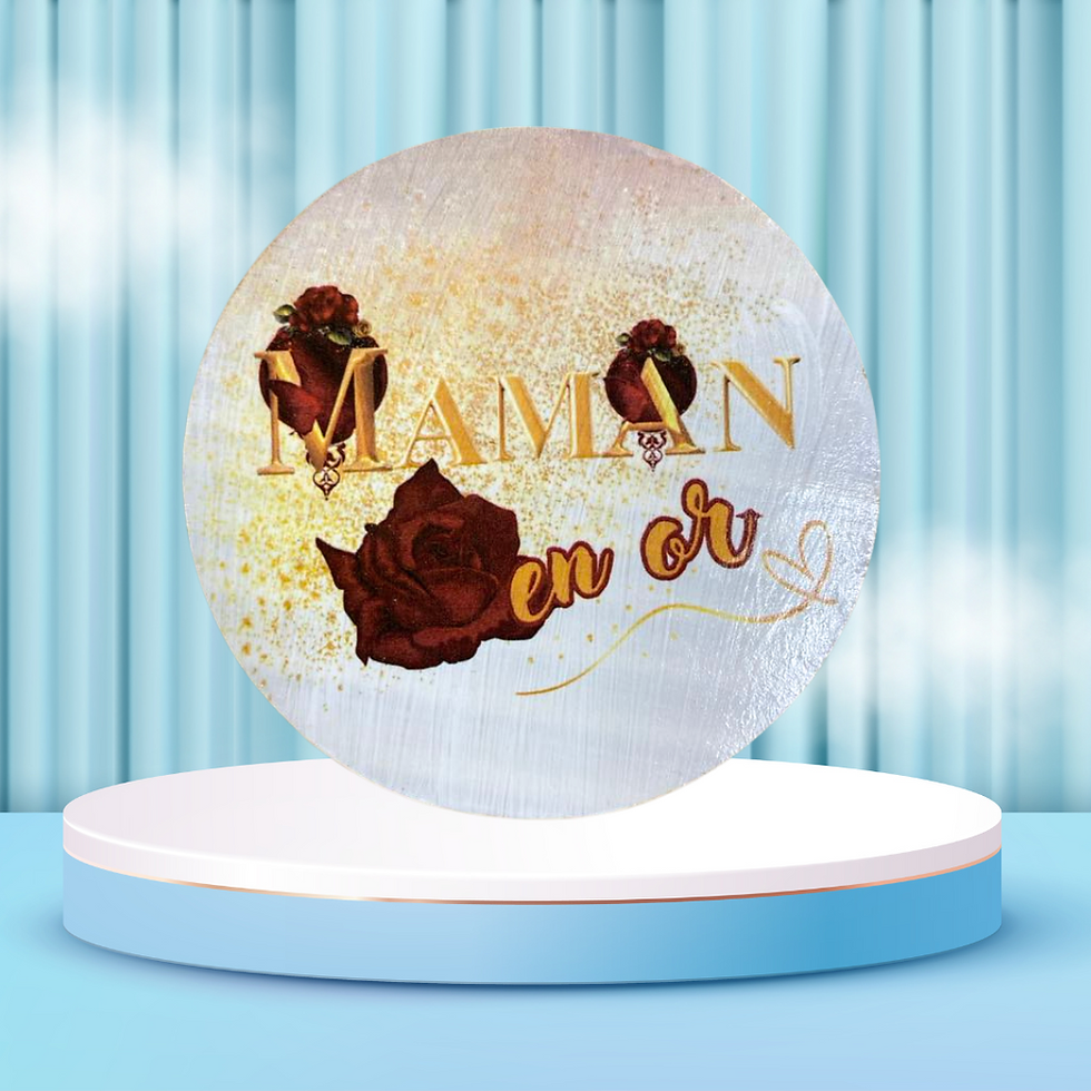 Miniature : Dessous verre maman en or  ✨ Un cadeau qui dit tout, sans un mot de trop... ✨  Pour cette Fête des Mères, offrez plus qu’un s