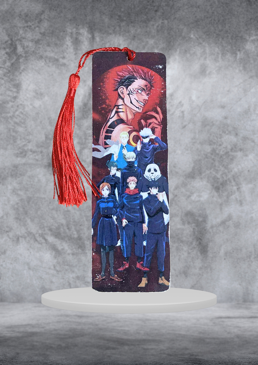Miniature : Marque page Jujutsu Kaisen  Un marque-page Jujutsu Kaisen qui annonce la couleur dès l’ouverture du livre 🔥📕 L’équipe est p