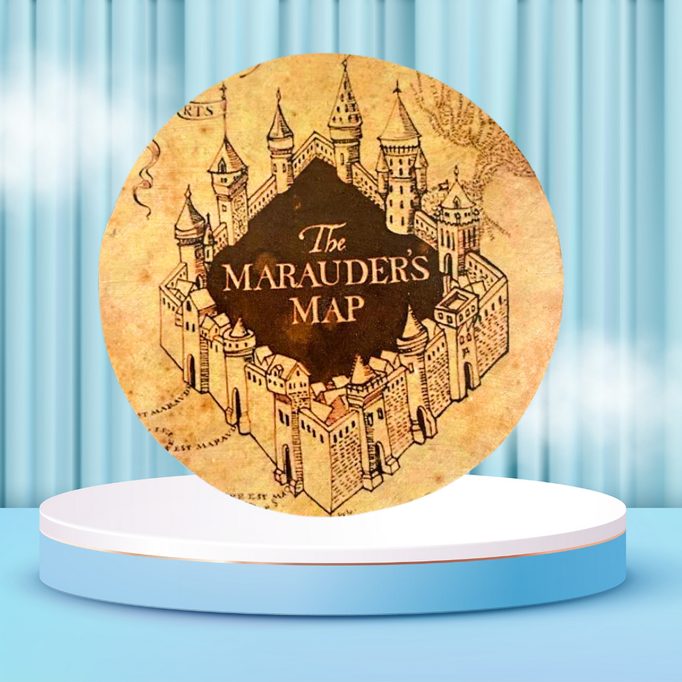 Miniature : Dessous verre Harry Potter - carte du maraudeur  🪄✨ Un brin de magie pour vos pauses enchantées ! ✨🪄  🗺️✨ “Je jure solenne