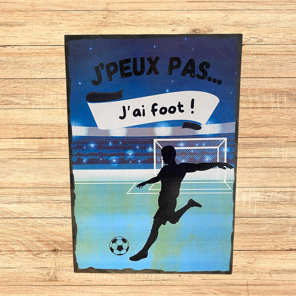 Miniature : tableau J’peux pas… j’ai foot !  ⚽ Quand t’as un match, t’as zéro obligation. Et maintenant, t’as même le tableau qui l’assum