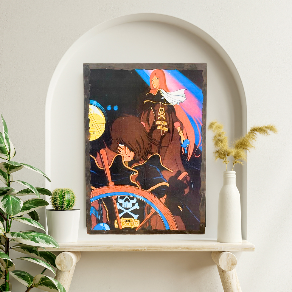 Miniature : Tableau Albator  🚀 Cap sur l’infini avec Albator ! 🏴‍☠️  Retrouvez le mythique capitaine de l’Arcadia, accompagné de la mys