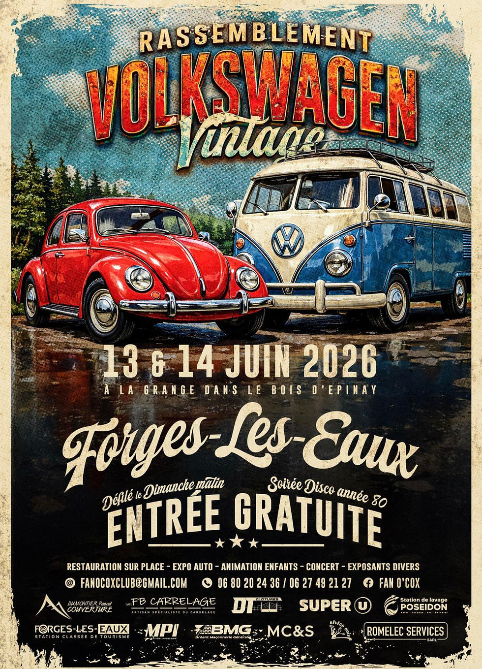 rassemblement volkswagen vintage