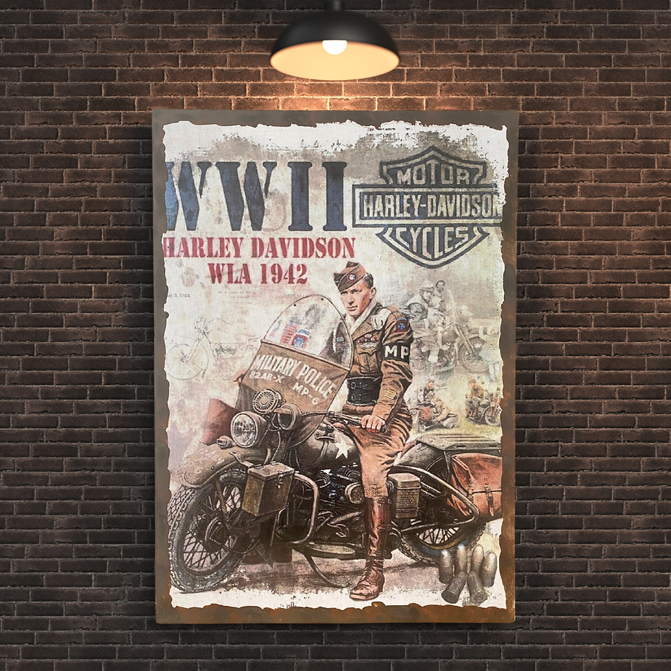 Miniature : Police militaire en harley