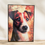 Miniature : Tableau Jack Russel  🐶 Un regard qui fait fondre…Voici un tableau mettant à l’honneur un adorable Jack Russell Terrier 🐾Con