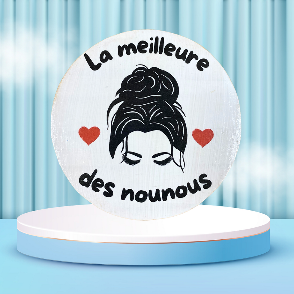 Miniature : Dessous verre la meilleure des nounous    🍼❤️ Cadeau coup de cœur pour nounou en or ! ❤️🍼  Elle a essuyé des larmes, des ne