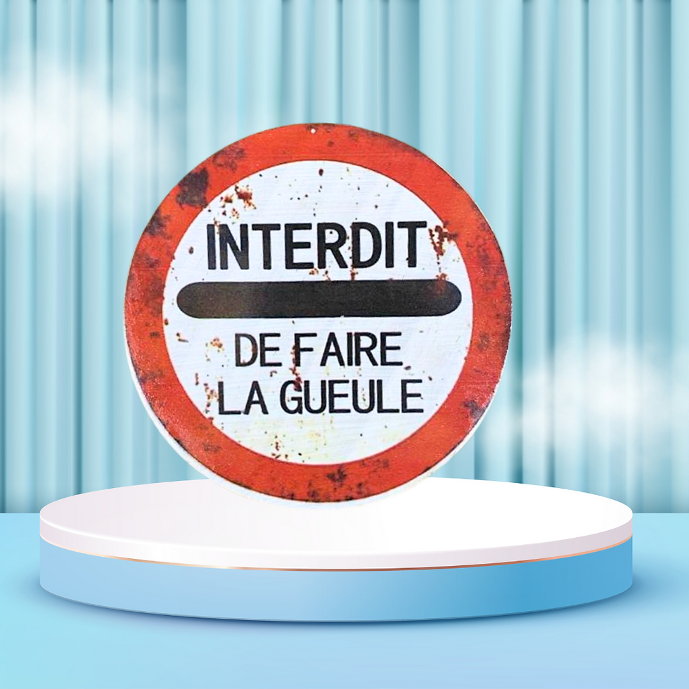 😤➡️😄 NOUVELLE RÈGLE À LA MAISON : "INTERDIT DE FAIRE LA GUEULE"… surtout à l’apéro ! 🍷🥳  Ce dessous de verre ne sert pas