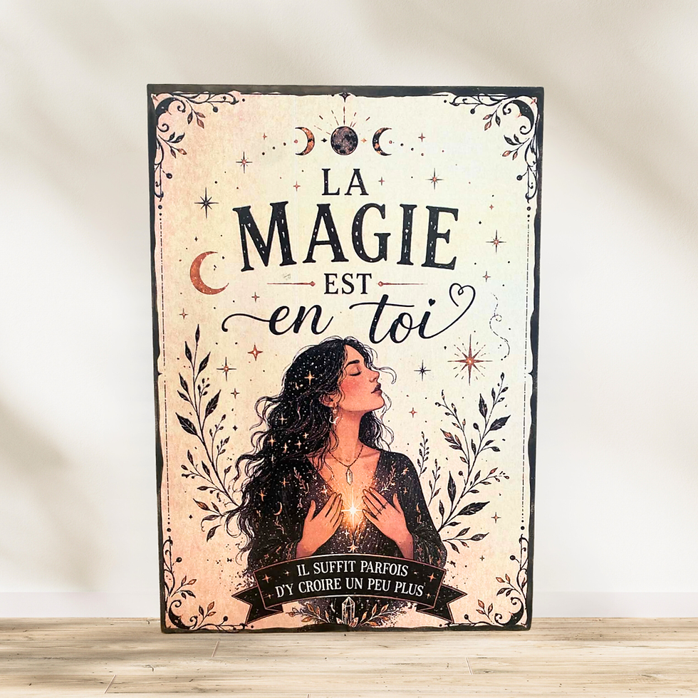 Tableau La magie est en toi   Il y a des jours où tout semble flou… Et puis tu te rappelles que tu n’es pas juste en train de
