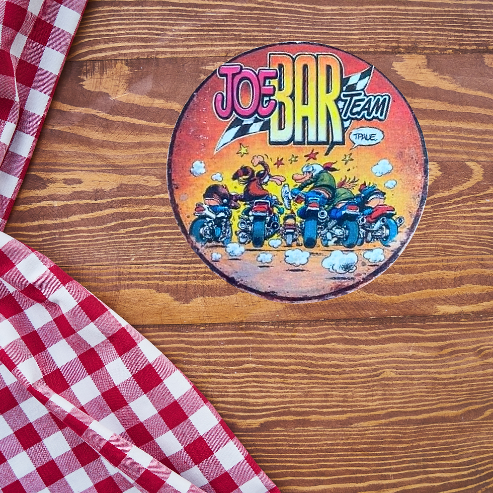 Miniature : Dessous verre  Joe Bar  🏍️💨 Les vrais motards le savent... une pause café sans Joe Bar Team, c'est un peu comme une moto sa