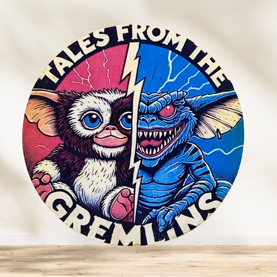 Dessous verre Gremlins 👹☕ Attention à l'heure de votre café... Ce dessous de verre est comme un Gremlin : adorable au prem