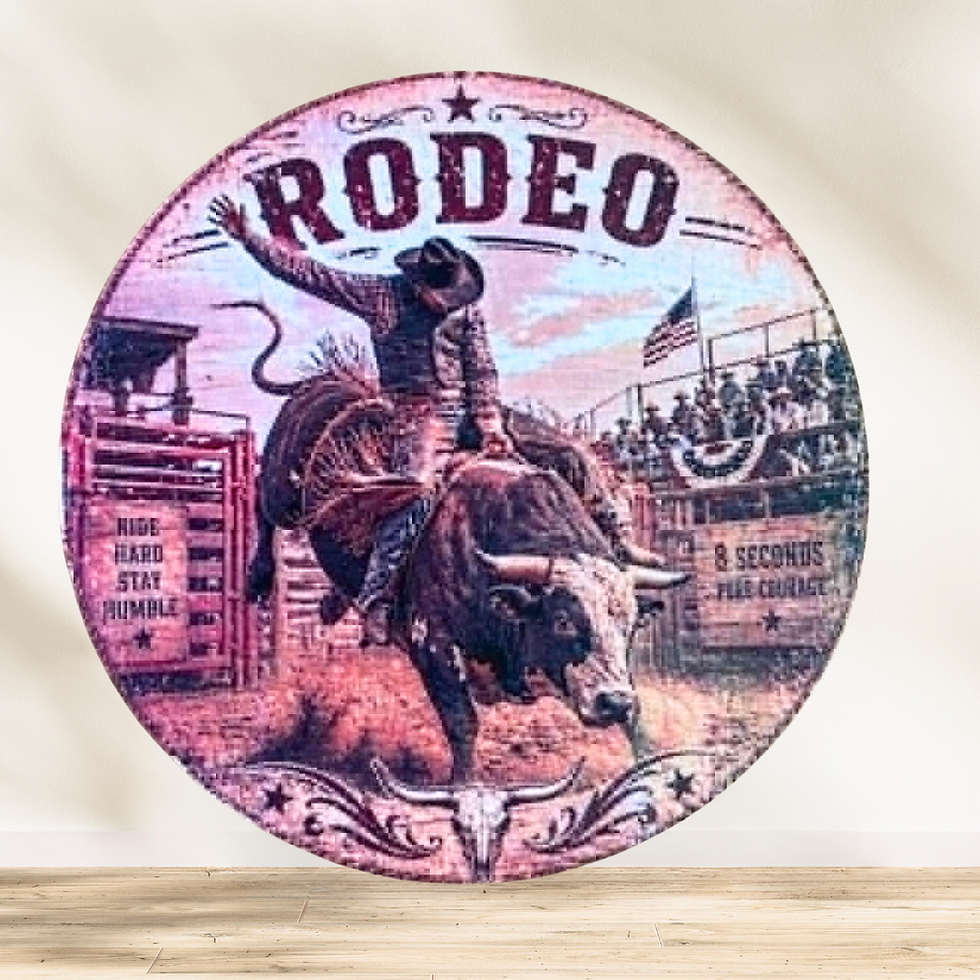 Dessous verre Rodéo  🤠 Ambiance Far West garantie avec ce dessous de verre “Rodeo” !  Un design vintage qui sent la poussièr