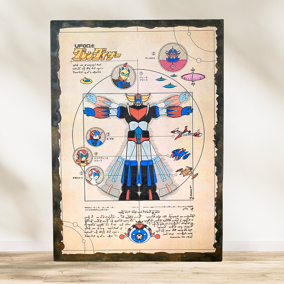 Tableau Goldorak đâš "Goldorak Go !" âšđ Si tu entends dĂ©jĂ la musique dans ta tĂȘte, câest que ce tableau est fait pour toi