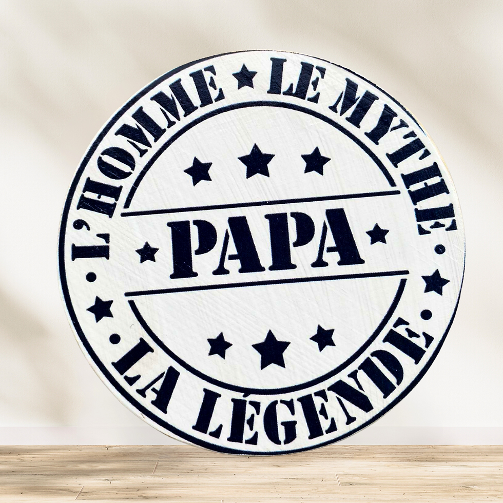 ⭐ PAPA : L’homme. Le mythe. La légende. Et accessoirement, le roi de l’apéro. 🍻 Ce dessous de verre, c’est plus qu’un access