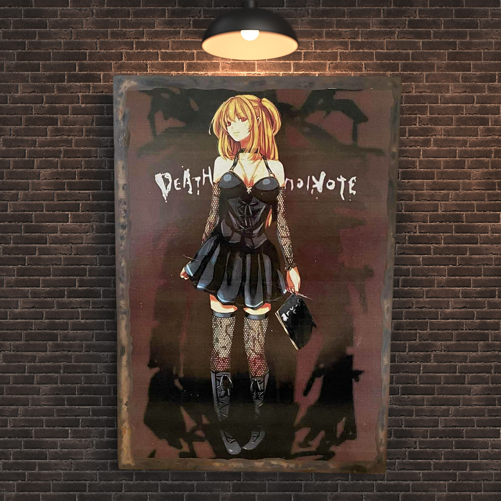 Miniature : Tableau Death note -  Misa Amane  🖤✨ "Je suis Misa-Misa, la reine du Death Note !"  Un tableau qui mélange gothique, charme