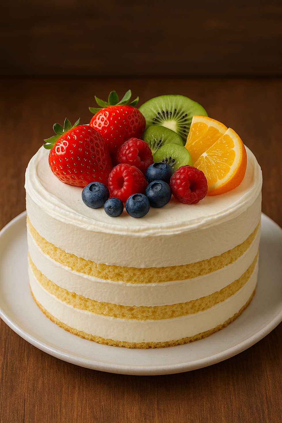 Taze Meyveli Yaş Pasta | Hafif ve Ferah Tatlı