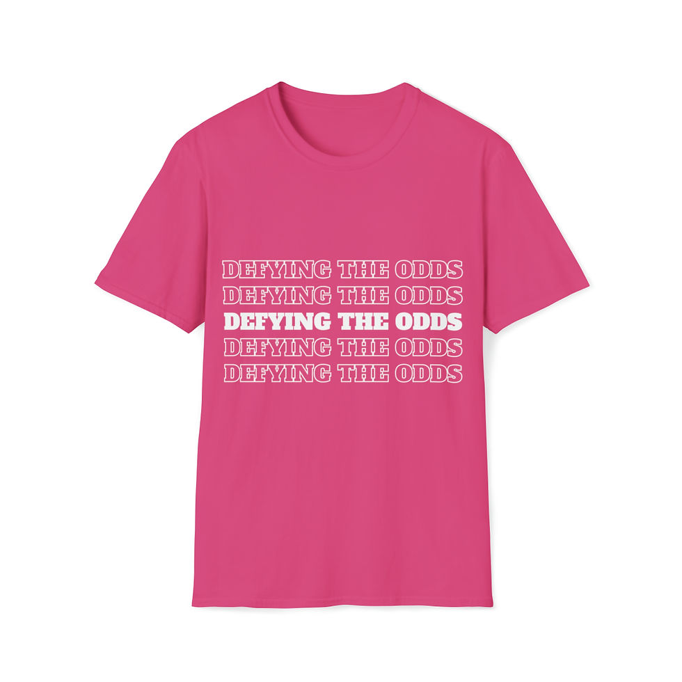 Thumbnail: Pink Defying The Odds Unisex Softstyle T-Shirt