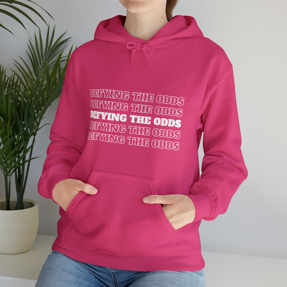 Thumbnail: Pink Defying The Odds Hooded Sweatshirt