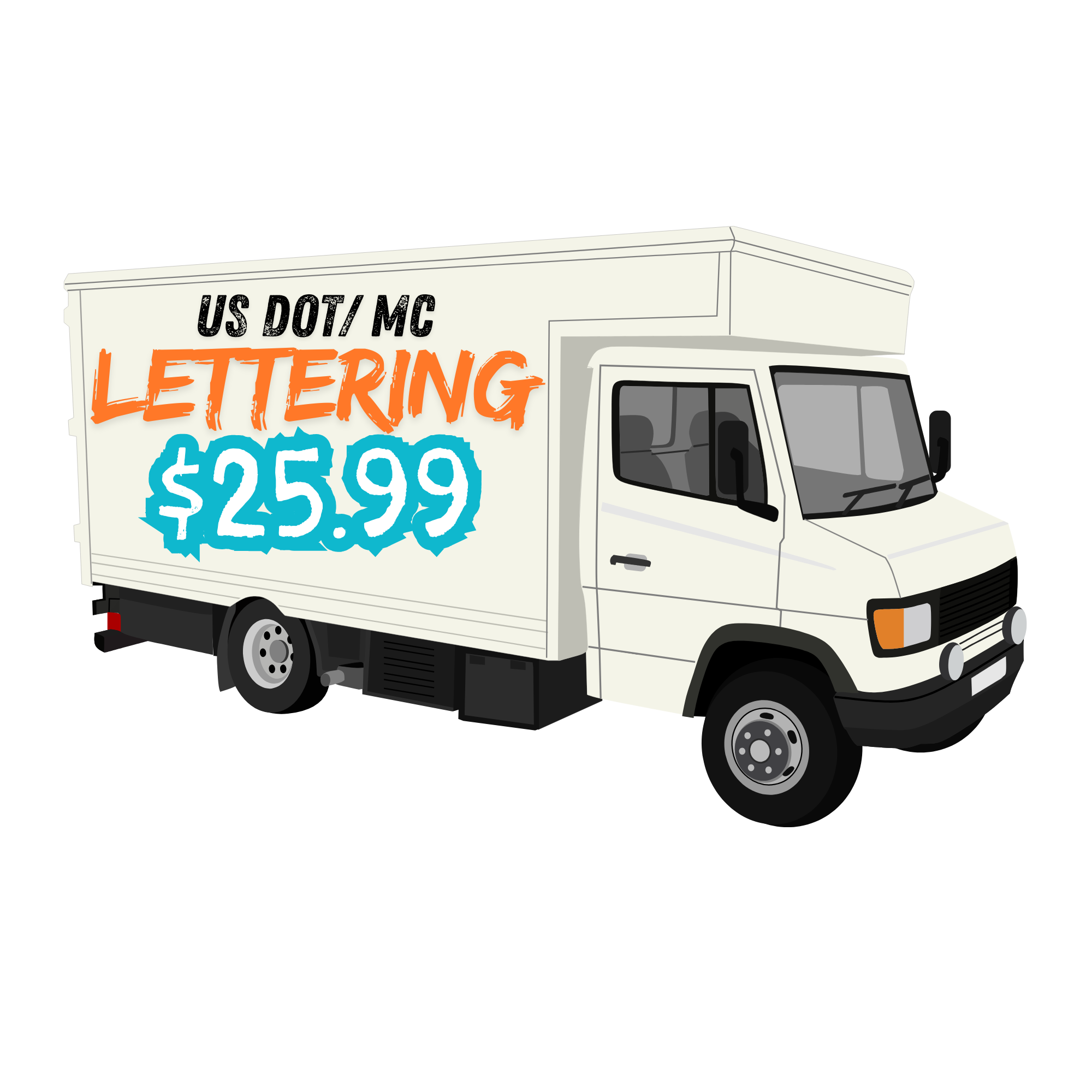 *CUSTOM* US DOT/MC LETTERING