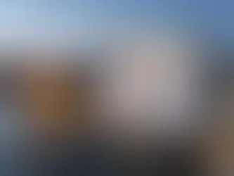 The artmuseum Kunstsilo in Norwegian Kristiansand seen from above at sunset.