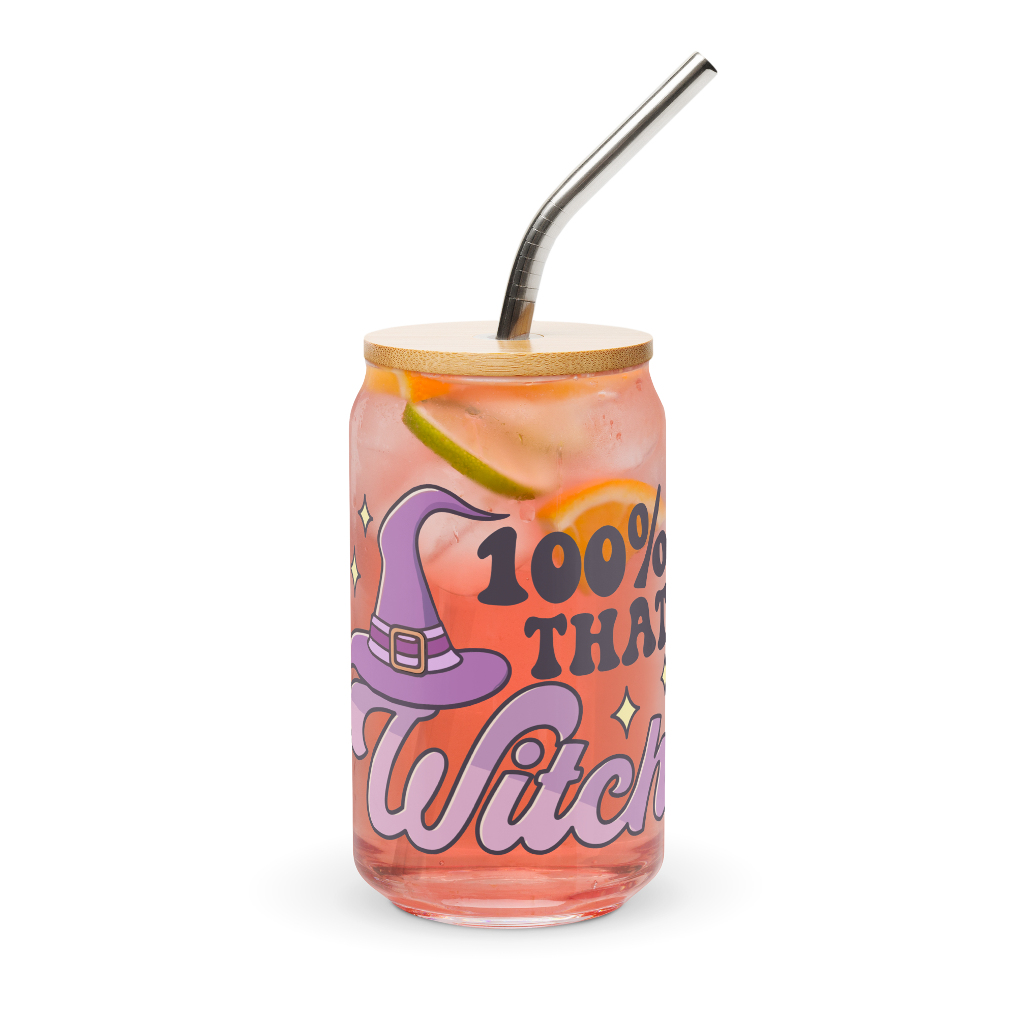 That Witch Can-shaped glass