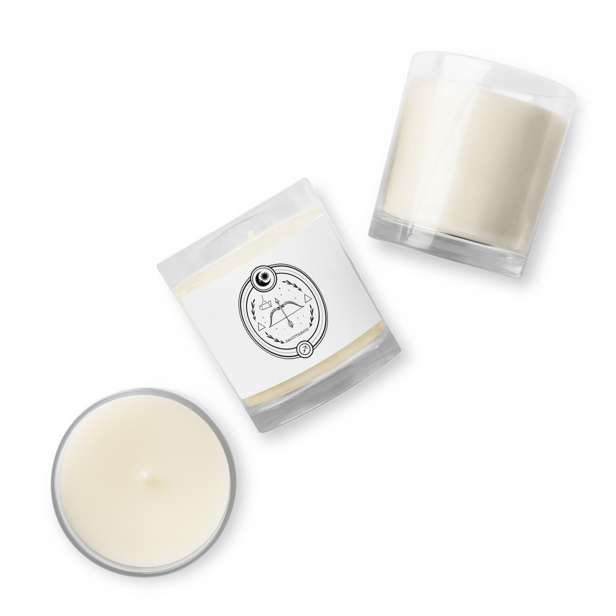 Sagittarius soy wax candle