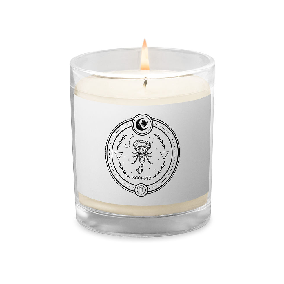 Scorpio soy wax candle