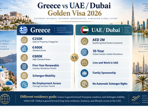 Greece or Dubai Golden Visa in 2026? A Practical Guide for Global Investors