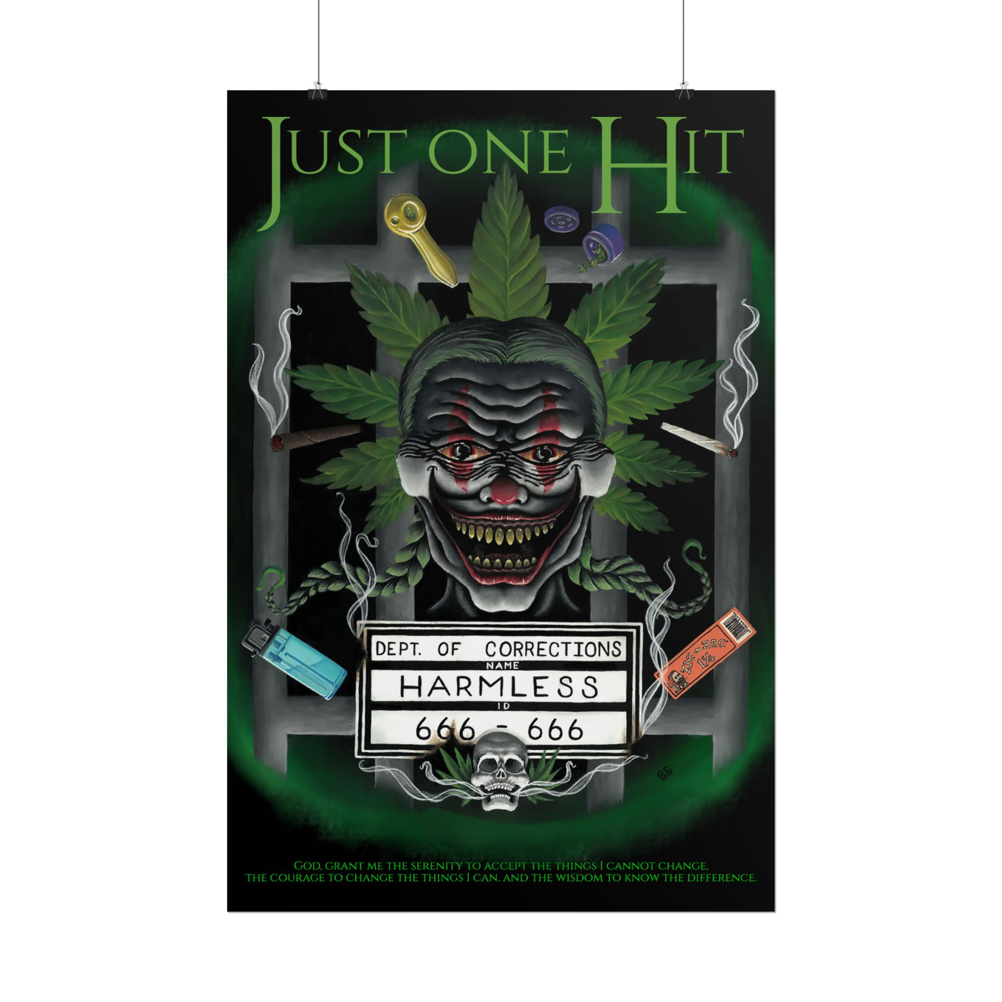 Just One Hit 24 x 36 Rolled Poster