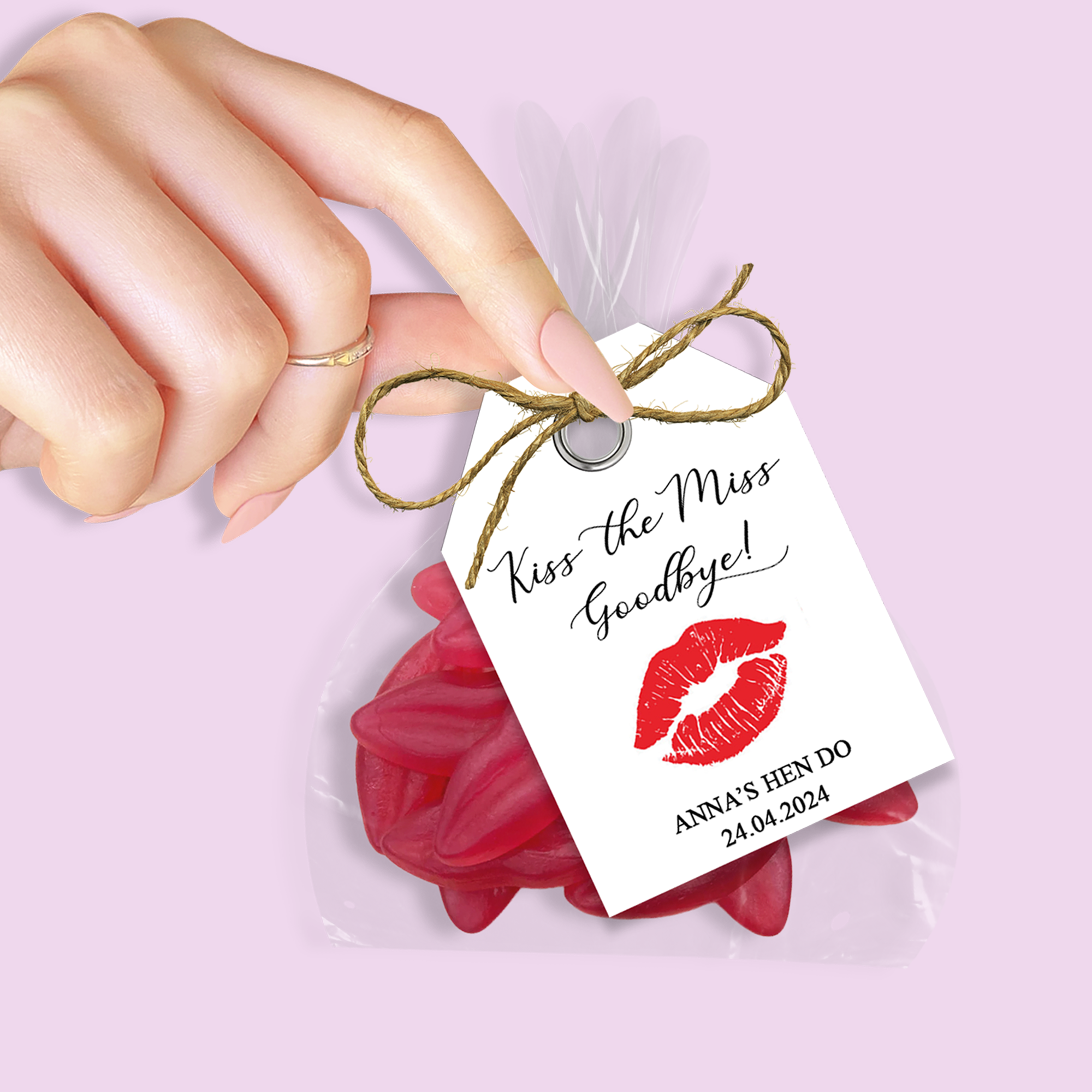 'Kiss The Miss Goodbye' Favours