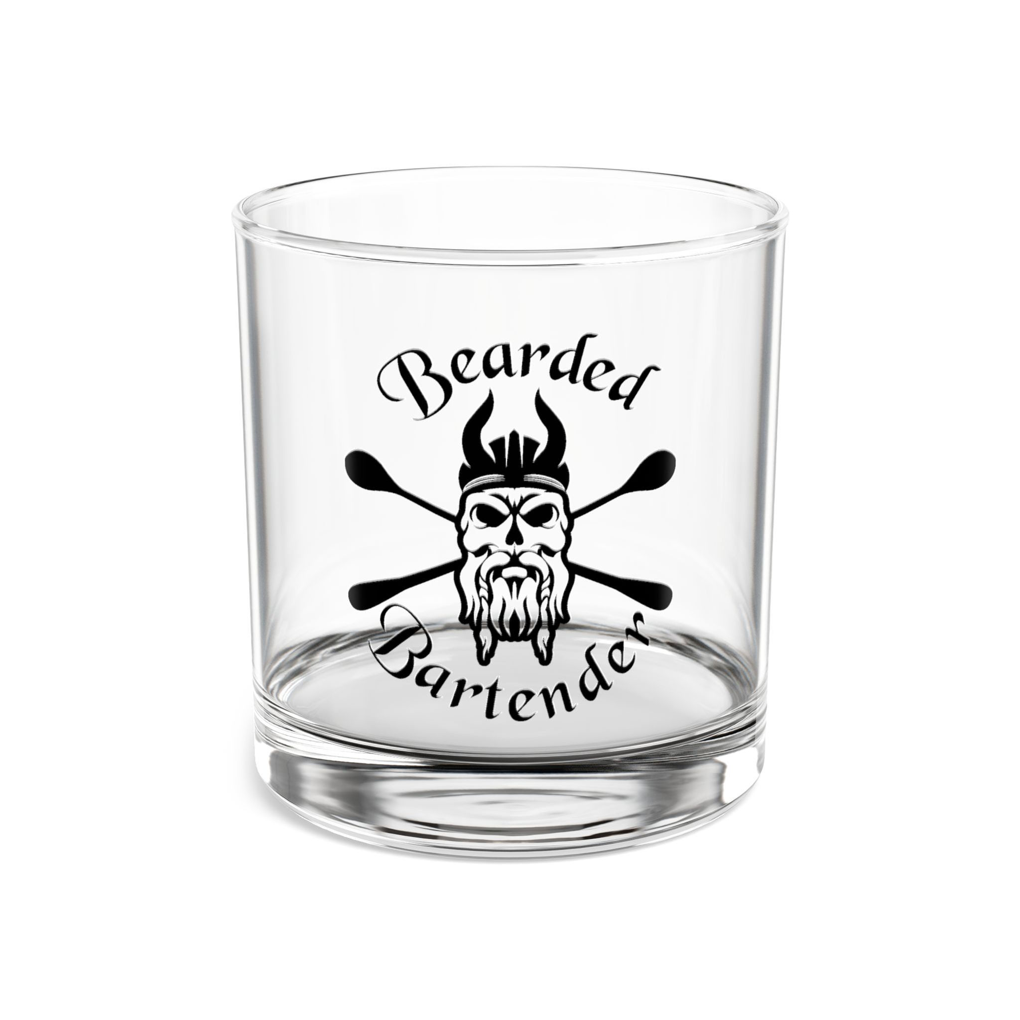 Bearded Bartender Rocks Glass | 10oz