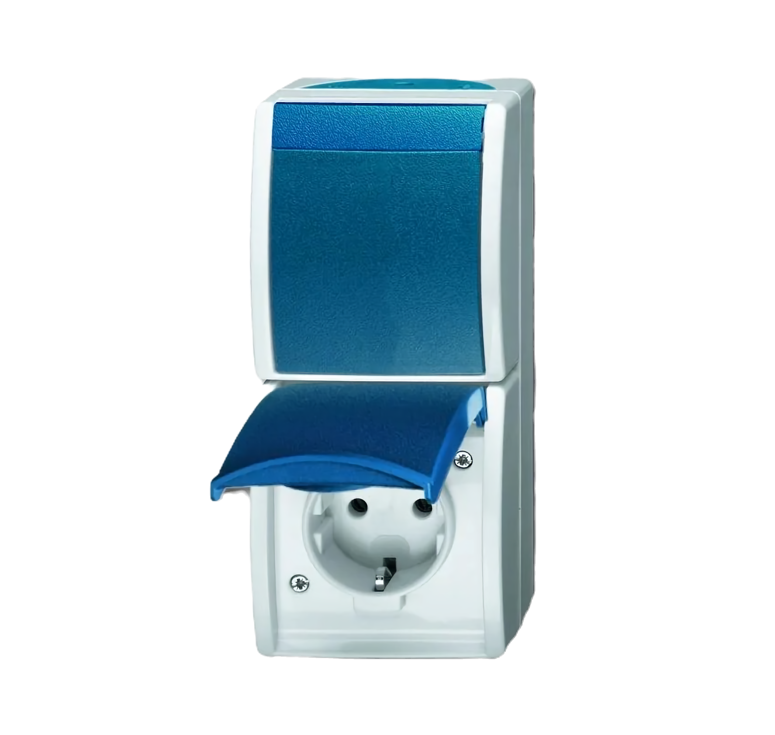 Busch-Jaeger 2601/6/20 EW-53 Kombination SCHUKO Steckdose mit Wippschalter