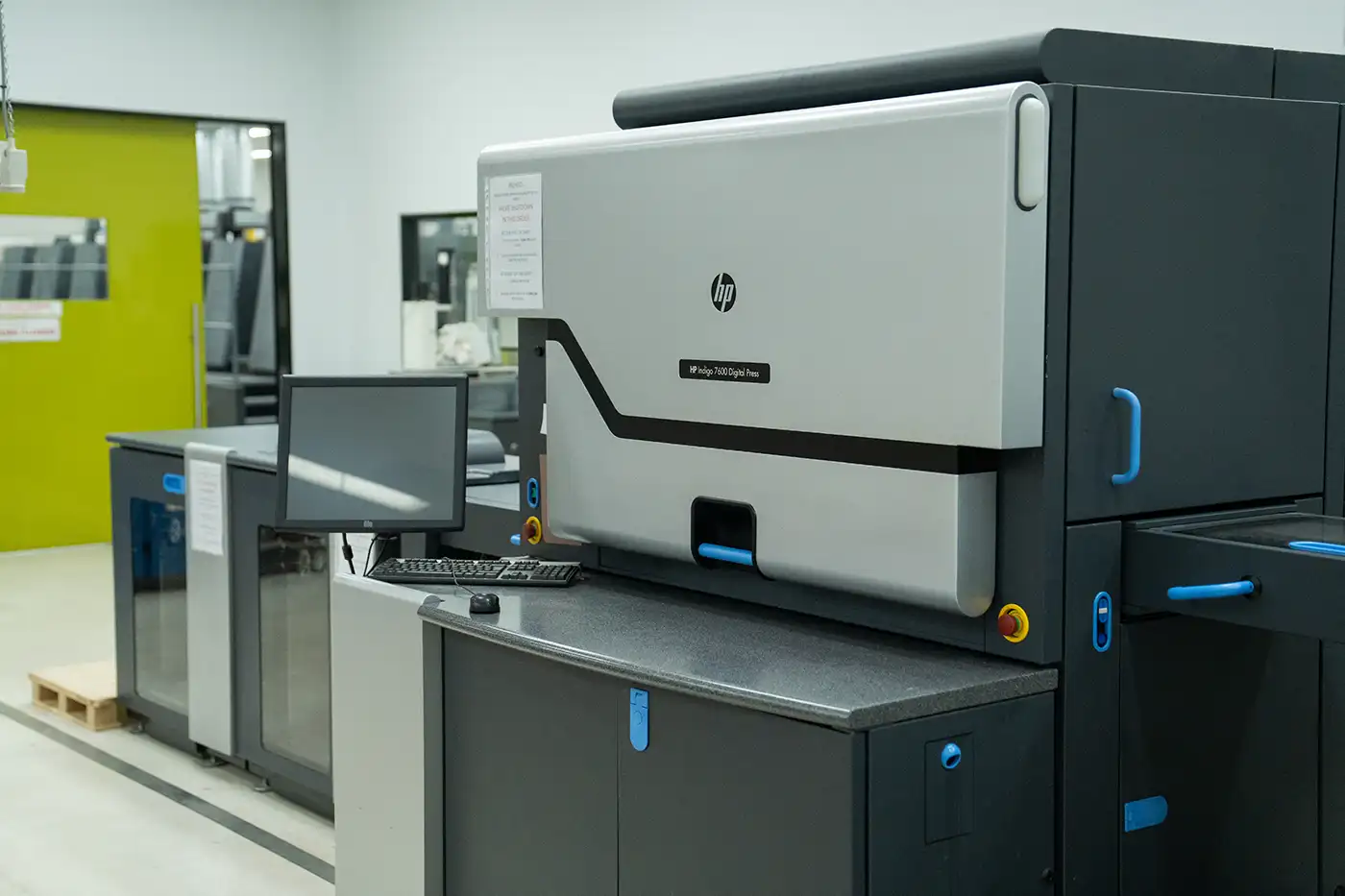 Digital printing press running short-run work at Complete Colour