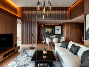 A photo of a luxury interior in Singapore condo