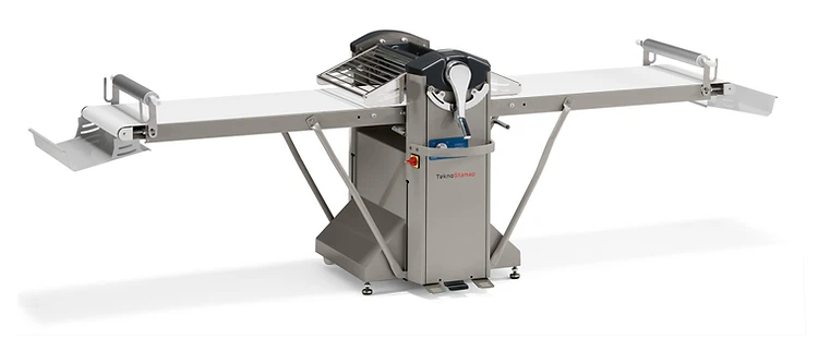 Laminadora de base EASY, vista principal de maquinaria industrial laminadoras manuales para panaderías y pastelerías