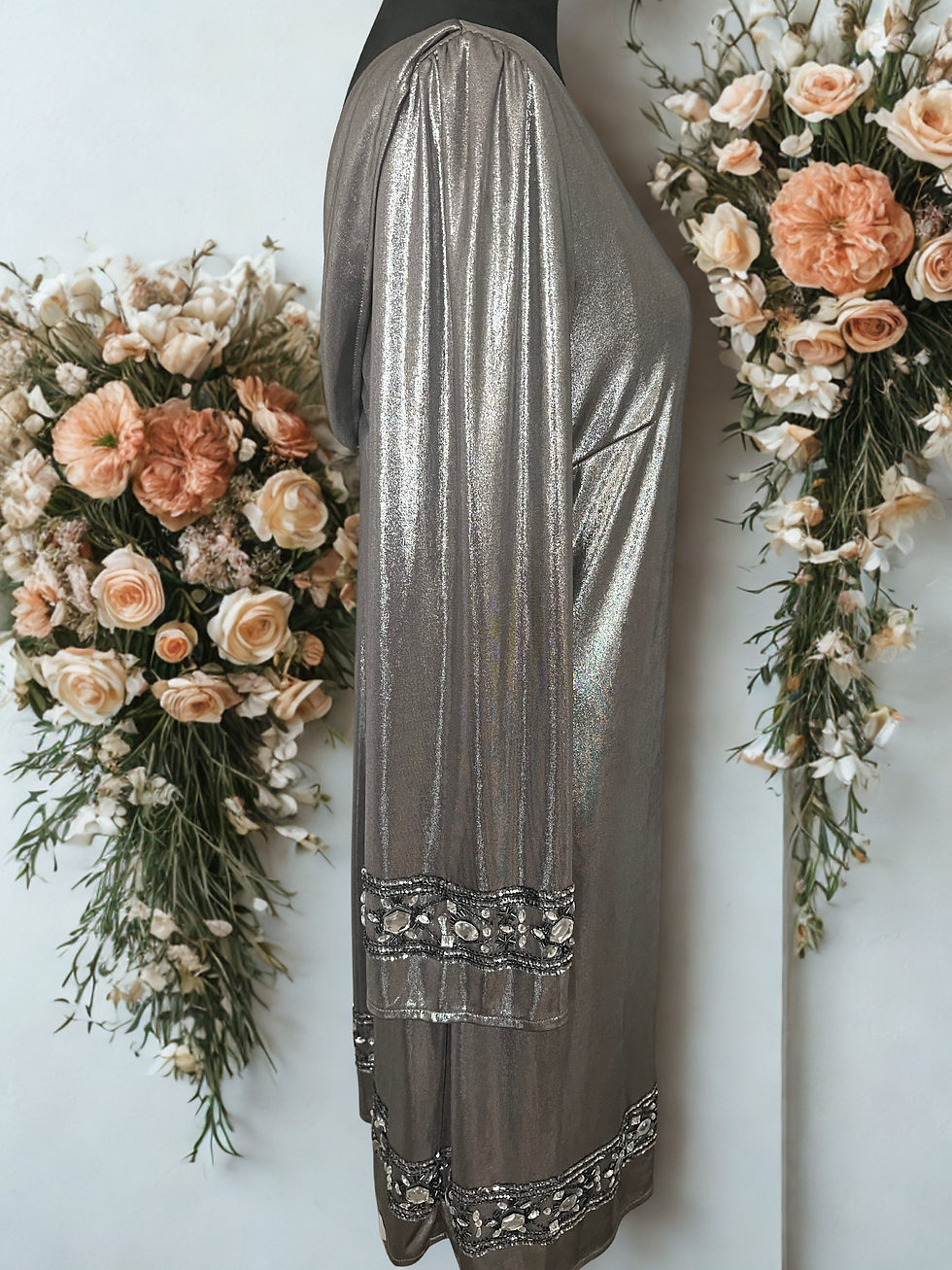 Thumbnail: Silver Beaded Cocktail Dress