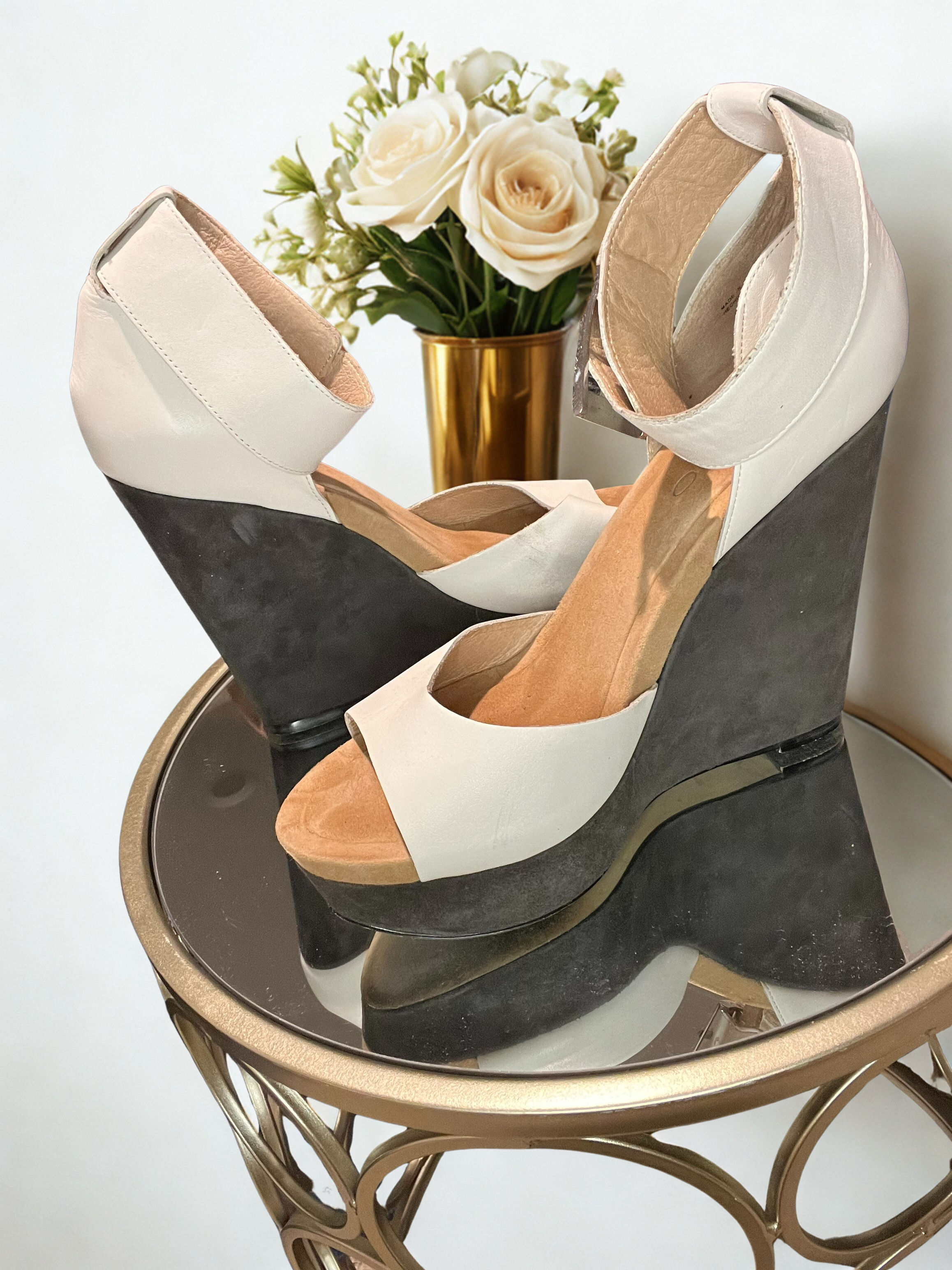 ALDO Gray Wedge Sandal