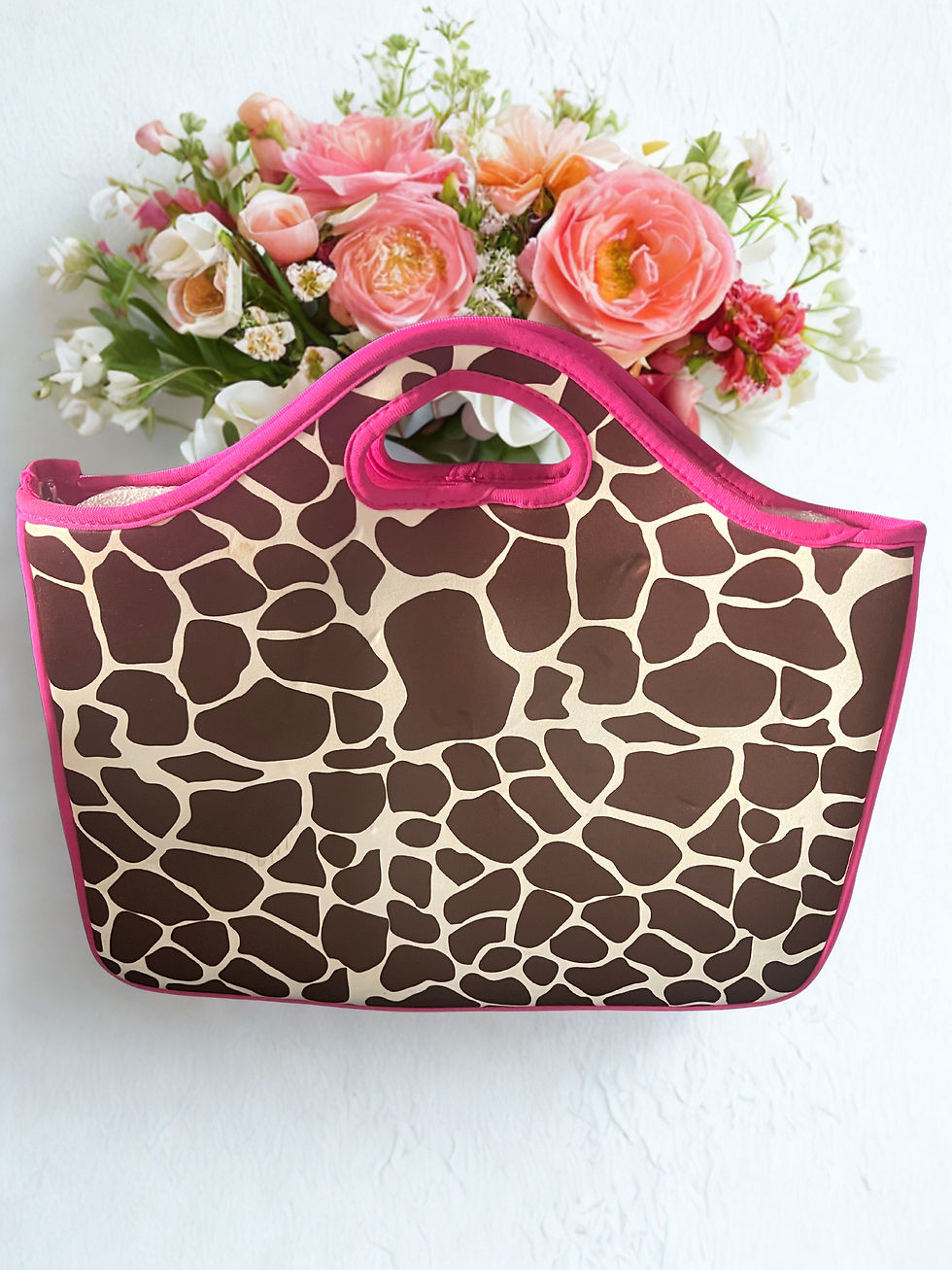 Thumbnail: Laptop Bag - Pink & Brown
