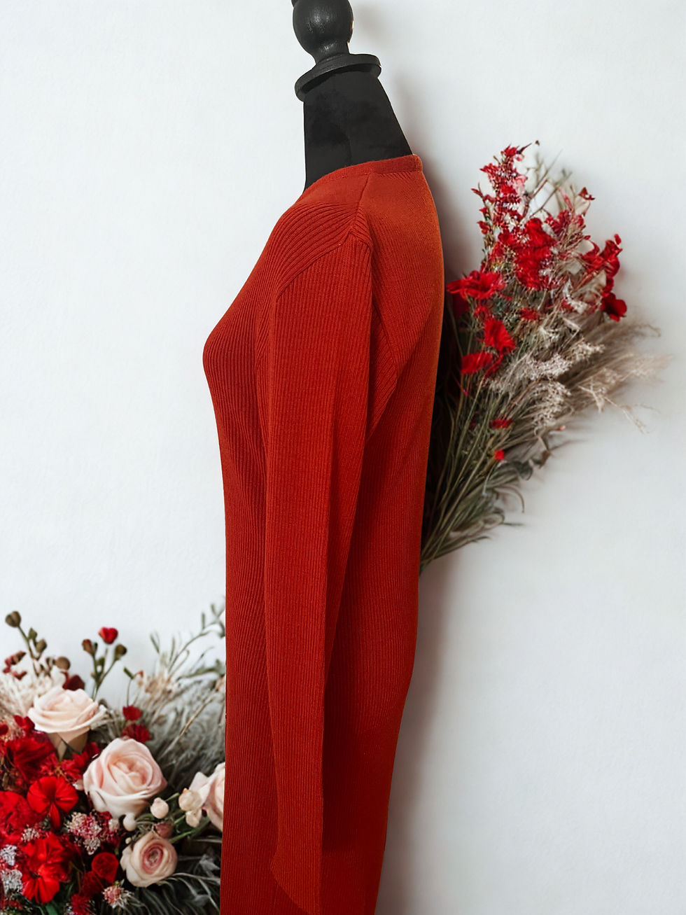 Thumbnail: Burnt Orange Sweater dress