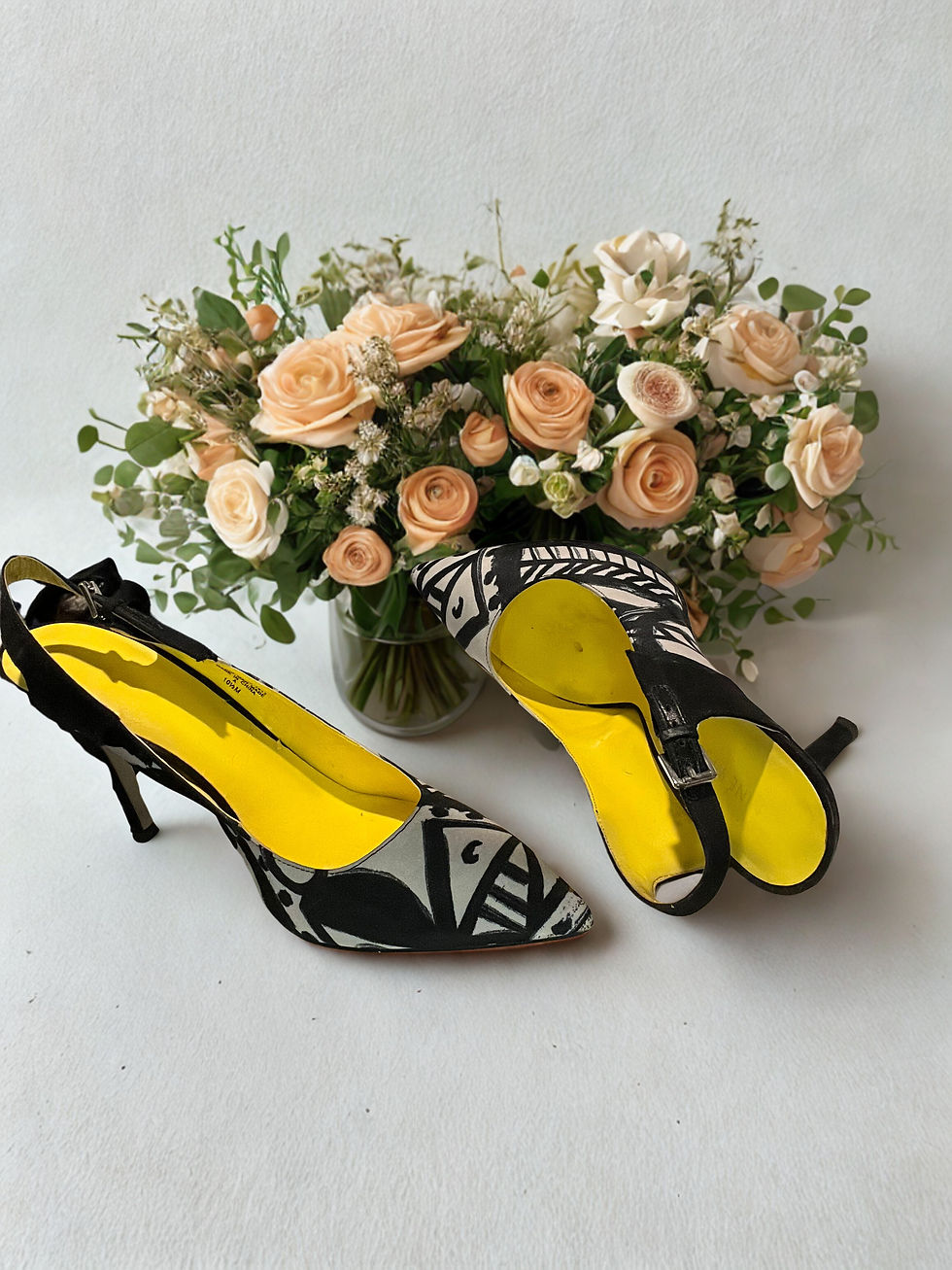 Thumbnail: Nine West Black & White Slingback Pump