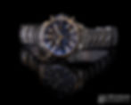 Watch on black gloss