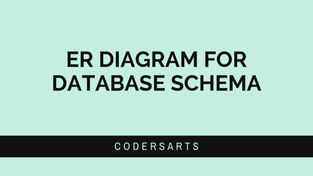 ER diagram for database schema