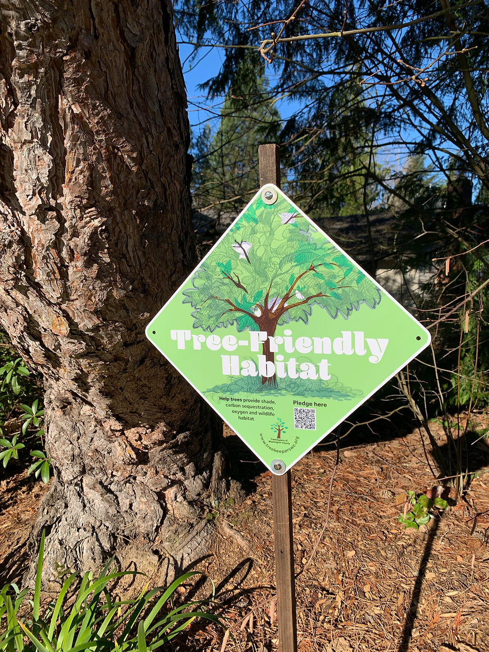 Thumbnail: Tree-Friendly Habitat Sign