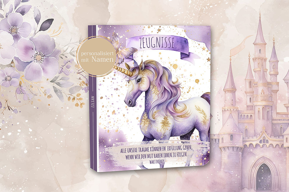 Zeugnismappe "Magic Unicorn"