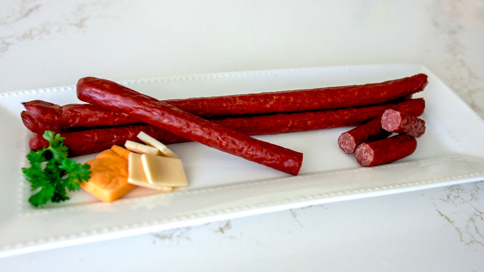 Pepperettes with cheese at Benner Beef in Steinbach Manitoba