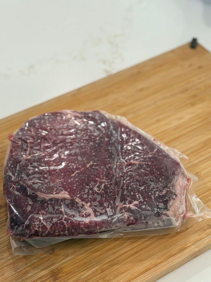 Vacuum sealed sirloin roast at Benner Beef